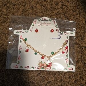 Kid Earing And Necklace Set